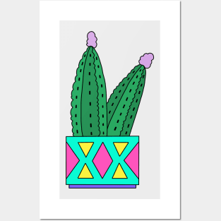 Cute Cactus Design #69: Dill Pickle Cacti Posters and Art